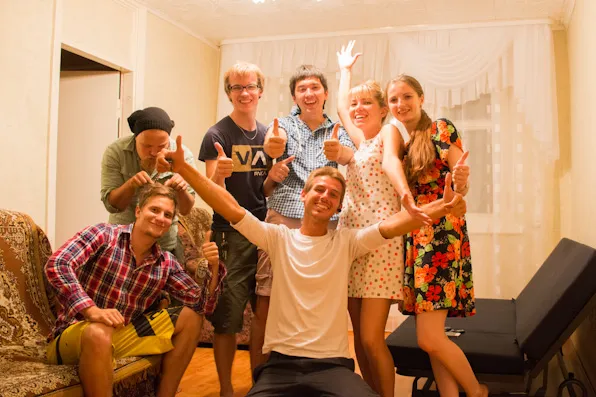 Ufan kaveriporukka yöpymiskämpässä!